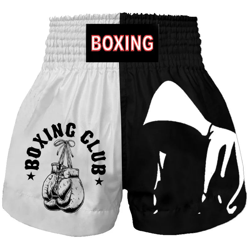 Short de boxe Masculino e feminino Muay Thai shorts, treinamento de luta livre personalizado